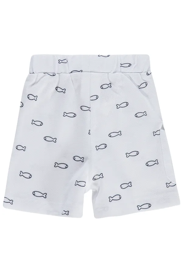 Bebek Şort 0-24 Ay Beyaz - Paket