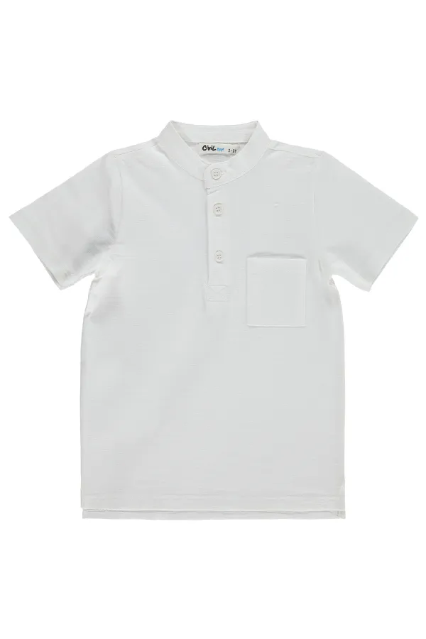 Boys' T-Shirt, Ages 2-5, Off-White - Pack