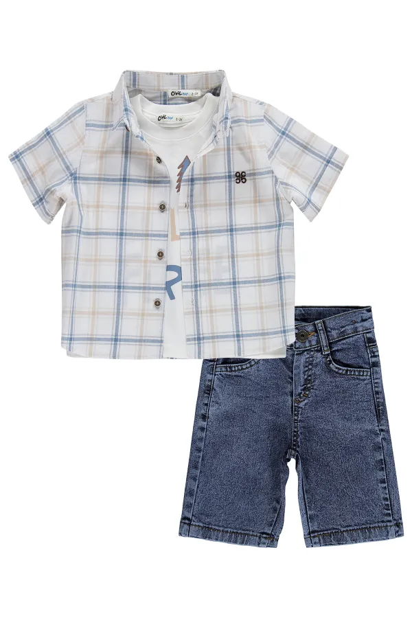 Boys' Team Set 2-5 Years Blue - Package