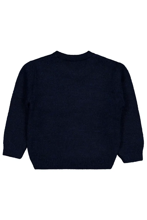 Erkek Çocuk Kazak 2-5 Yaş Lacivert - Paket