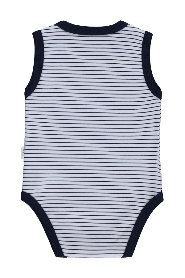 Bebek Çıtçıtlı Badi 0-24 Ay Lacivert - Paket