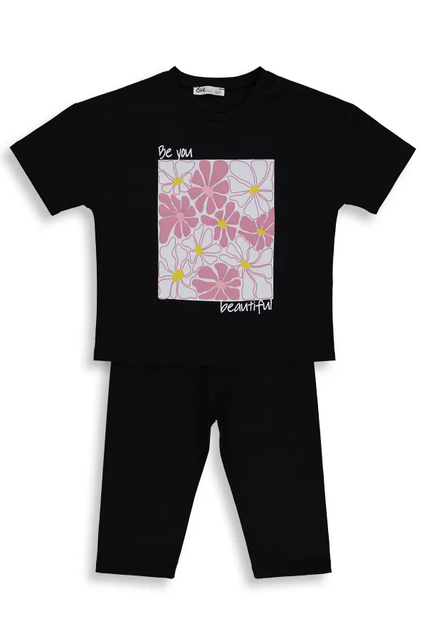 Kız Çocuk Takım 2-5 Yaş Siyah-Siyah - Paket