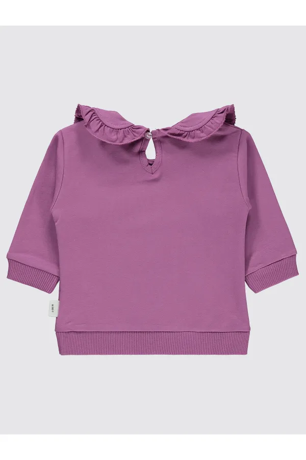 Bebek Sweatshirt 0-24 Ay Leylak - Paket