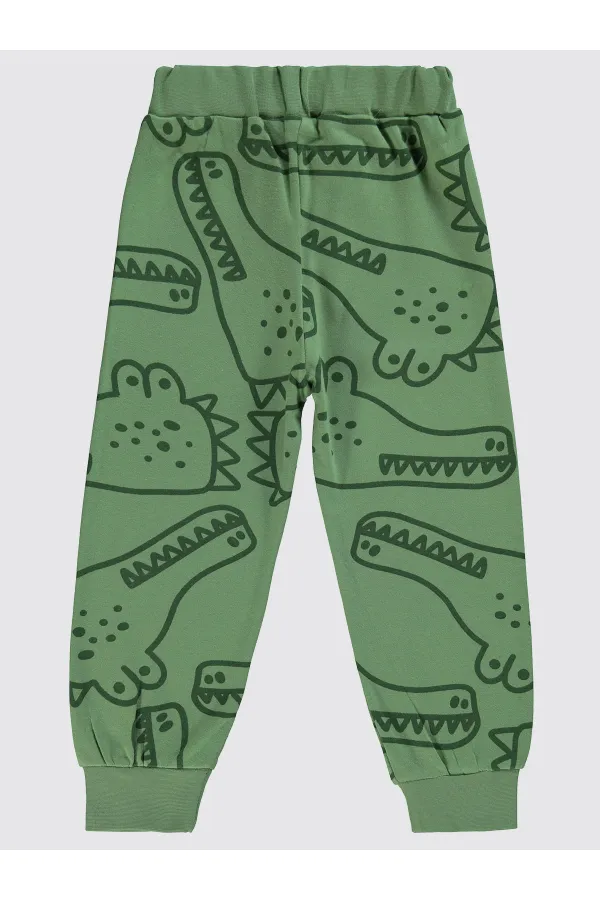 Bas de survêtement garçon 2-5 ans kaki clair - Lot