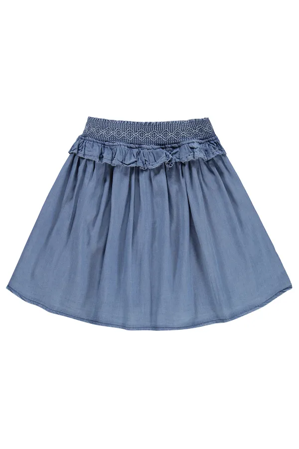 Kız Çocuk Etek 6-9 Yaş Mavi - Paket