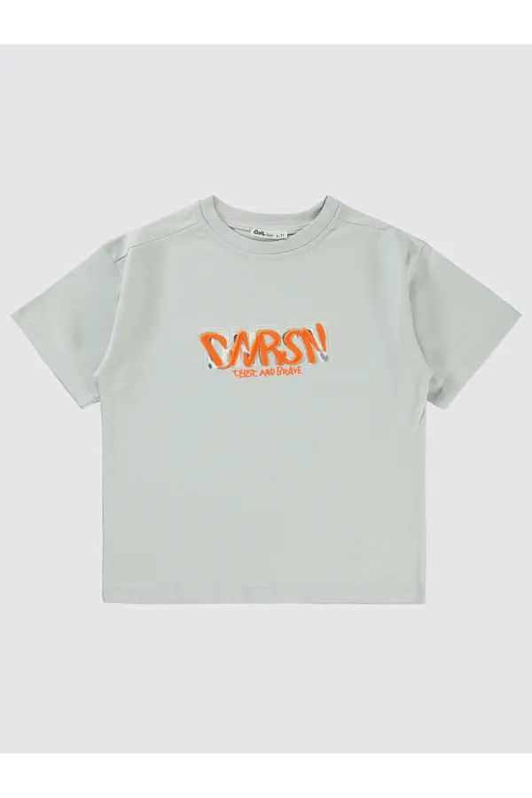 T-shirt garçon 10-13 ans, gris clair - Emballage