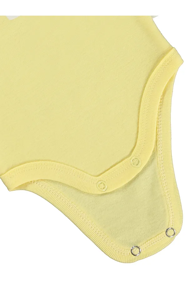 Body bébé à boutons-pression 0-24 mois jaune clair - Emballage