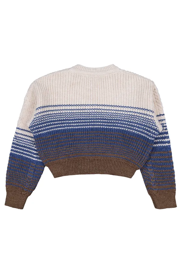 Kız Çocuk Kazak 10-13 Yaş Bej - Paket