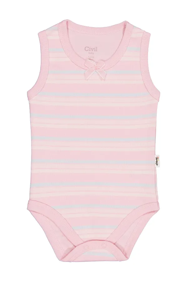 Bebek Çıtçıtlı Badi 0-24 Ay Pembe - Paket