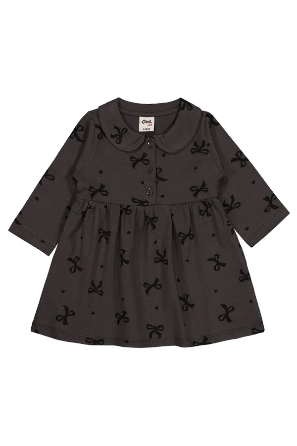 Baby Vest and Dress 0-24 Months Anthracite - Package