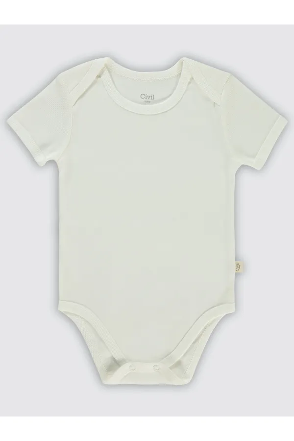 Body bébé à boutons-pression blanc 0-24 mois - Lot