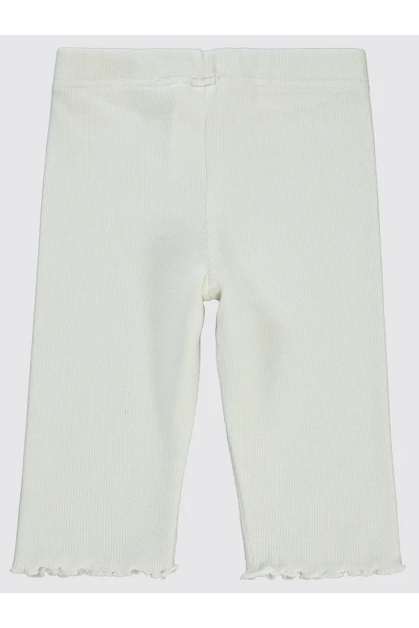 Collants pour filles de 2 à 5 ans, écru - Paquet