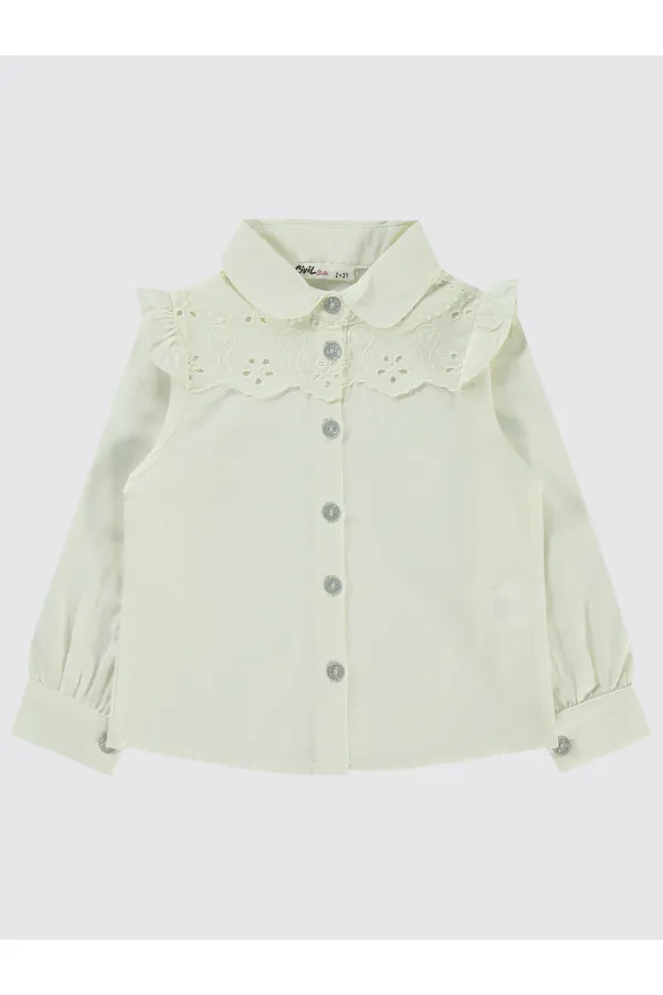 Girl's Shirt 2-5 Years Old Ecru - Package