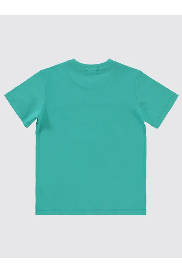 Lot de T-shirts pour garçons de 6 à 9 ans, couleur menthe