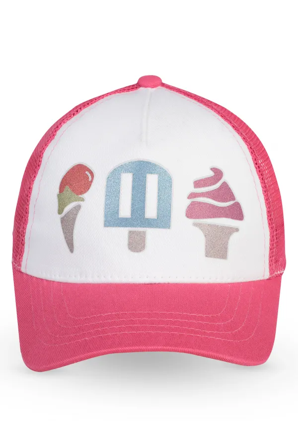 Kız Çocuk Şapka Bere 2-5 Yaş Beyaz - Paket