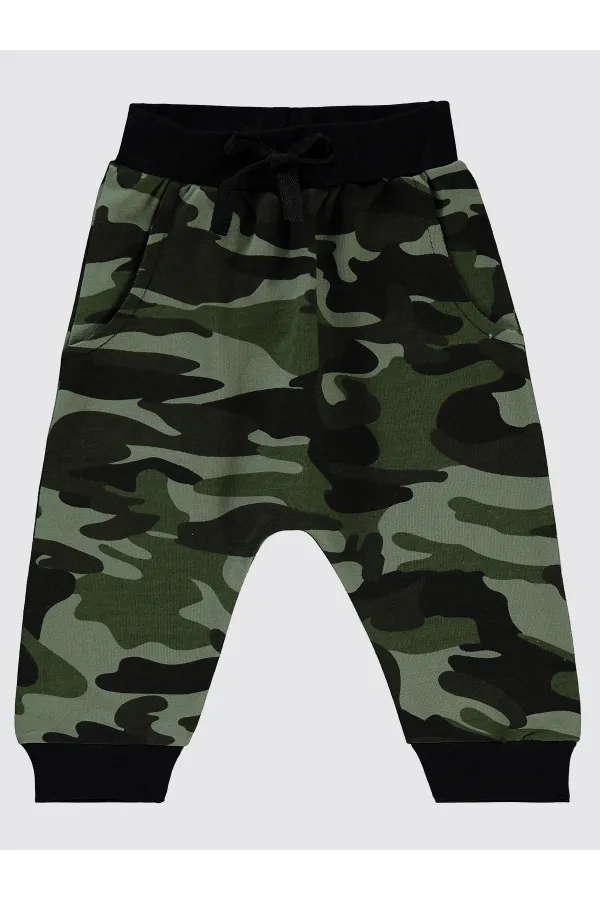 Baby Tracksuit Bottoms 0-24 Months Khaki - Pack