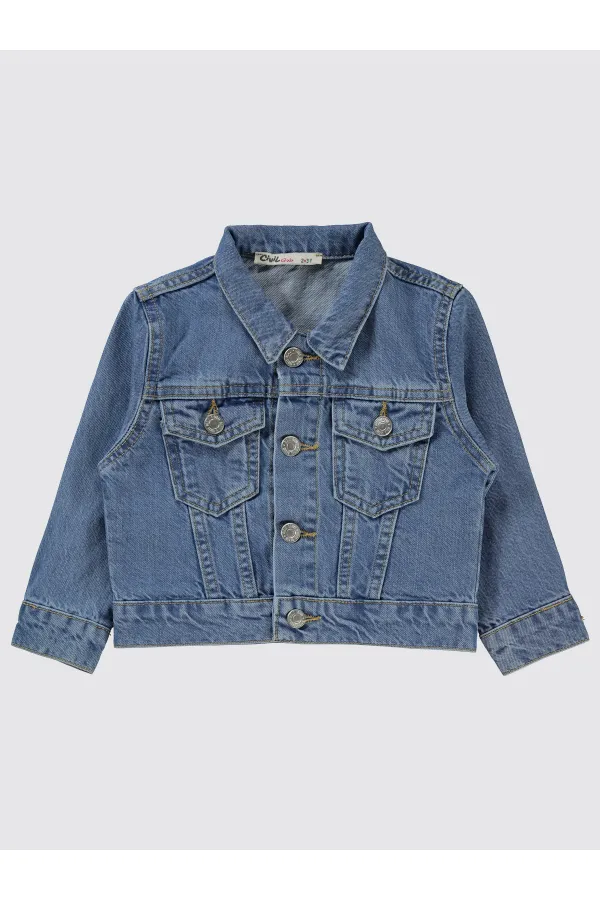 Veste bleue pour fille de 2 à 5 ans - Emballage