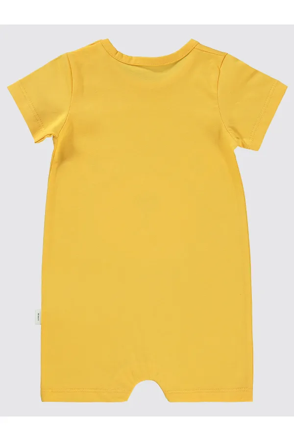 Grenouillères bébé 0-24 mois moutarde - Emballage