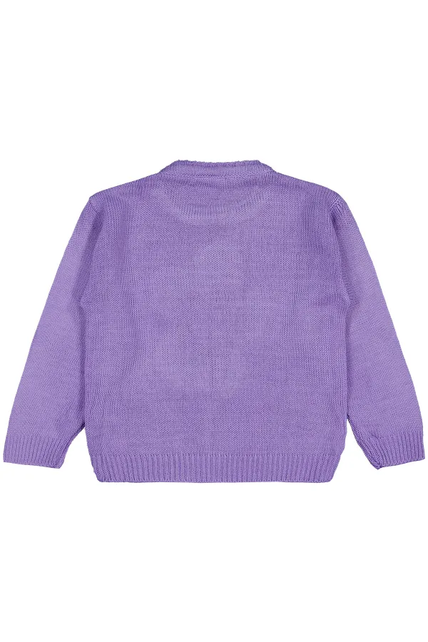 Girl's Sweater 2-5 Years Purple - Package