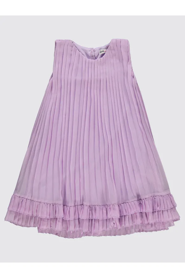 Ensemble gilet et robe pour fille de 10 à 13 ans, couleur lavande douce - Pack