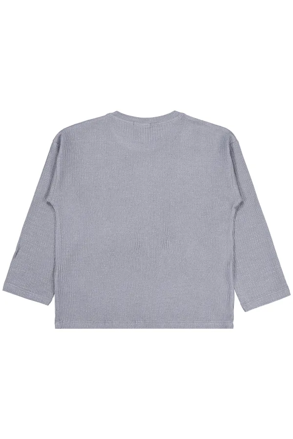 Erkek Çocuk Sweatshirt 10-13 Yaş Gri - Paket