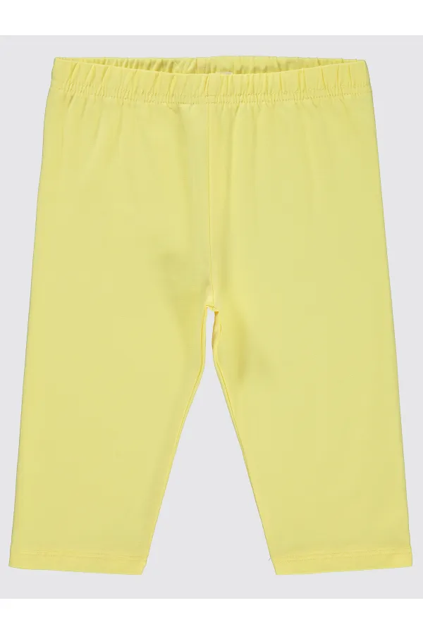 Collants pour filles de 6 à 9 ans, jaune clair - Emballage