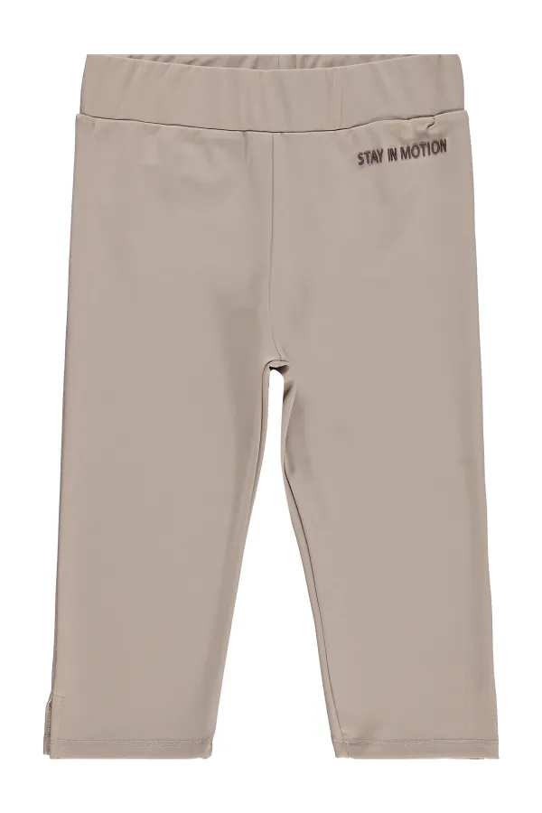 Leggings pour filles 10-13 ans, couleur vison clair - Lot