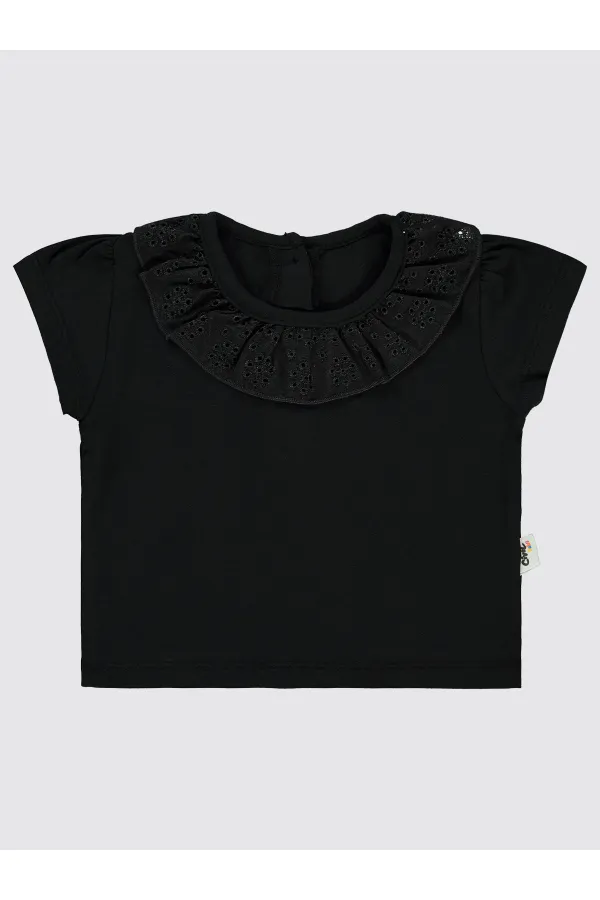 Bebek Tişört 6-18 Ay Siyah - Paket