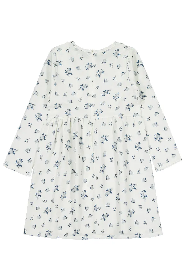 Ensemble gilet et robe pour fille de 6 à 9 ans, couleur écru - Pack