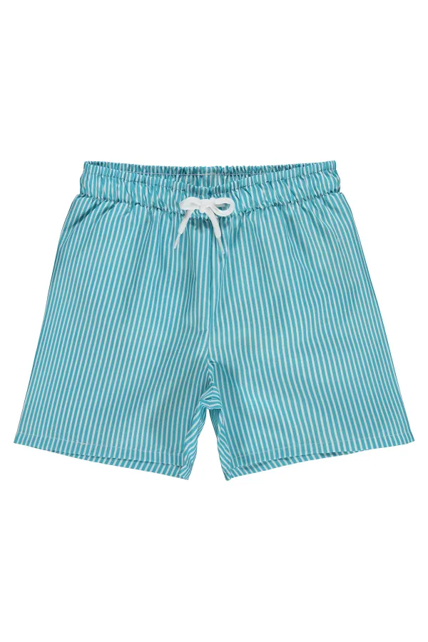 Erkek Çocuk Deniz Şort 6-9 Yaş Mint - Paket