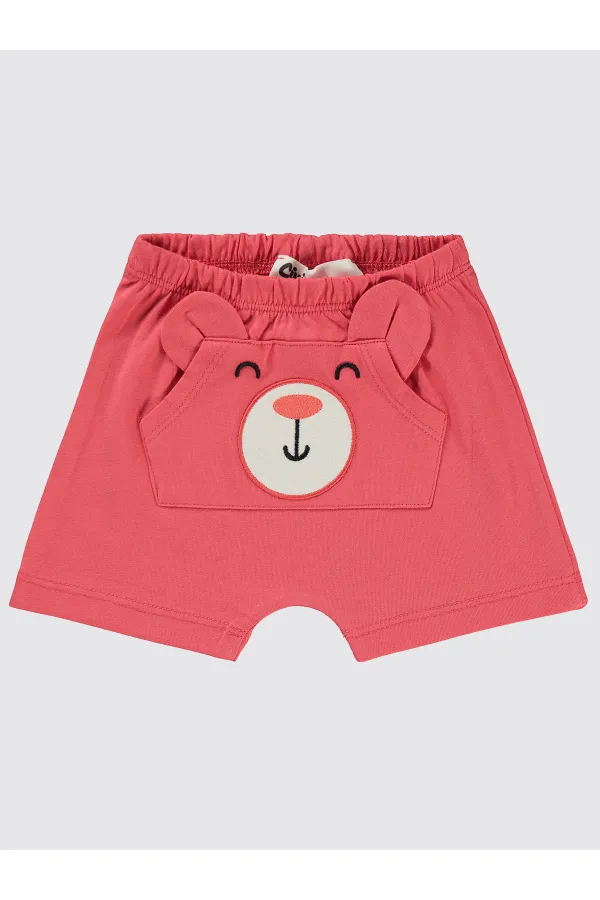Baby Shorts 0-24 Months Coral - Pack
