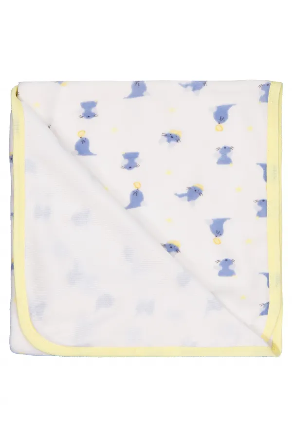 Couverture et lange pour bébé 0-24 mois blanc cassé - Emballage