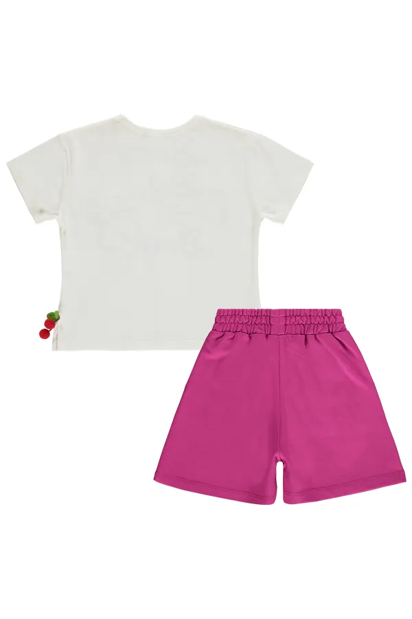 Kız Çocuk Takım 2-5 Yaş Ekru - Paket