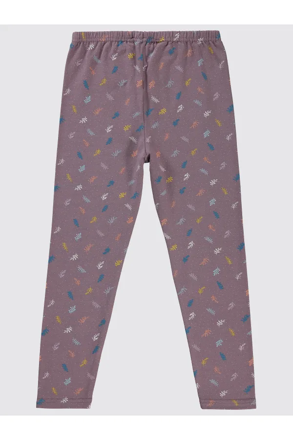 Girls' Tights 6-9 Years Old Light Plum - Package