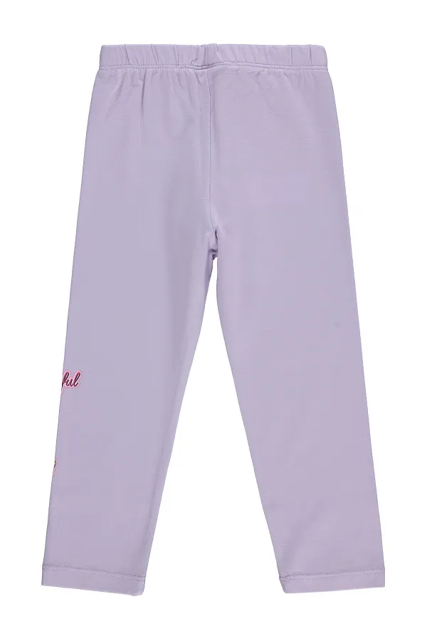 Kız Çocuk Tayt Km 2-5 Yaş Nazik Lavanta - Paket