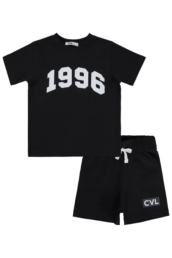 Ensemble d'équipe garçon 2-5 ans Noir - Emballage