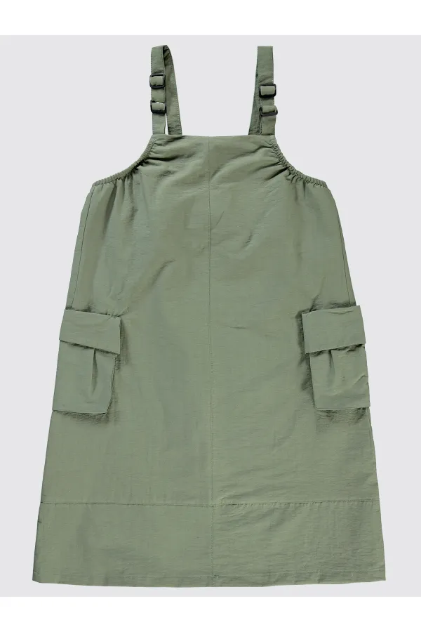 Kız Çocuk Jile ve Elbise 10-13 Yaş Haki - Paket