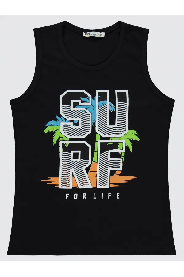 Lot de t-shirts noirs pour garçons de 6 à 9 ans