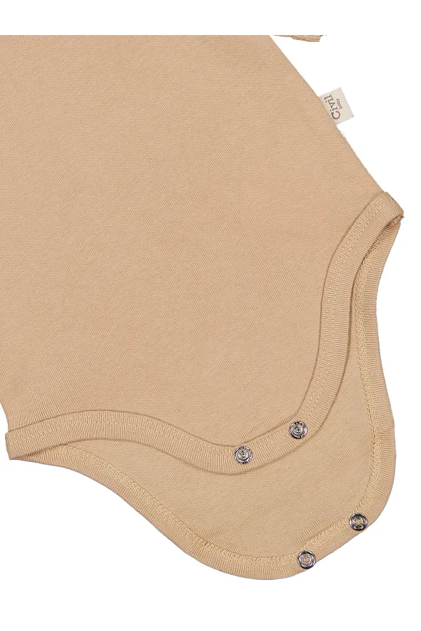 Bebek Çıtçıtlı Badi 0-24 Ay Sütlükahve - Paket