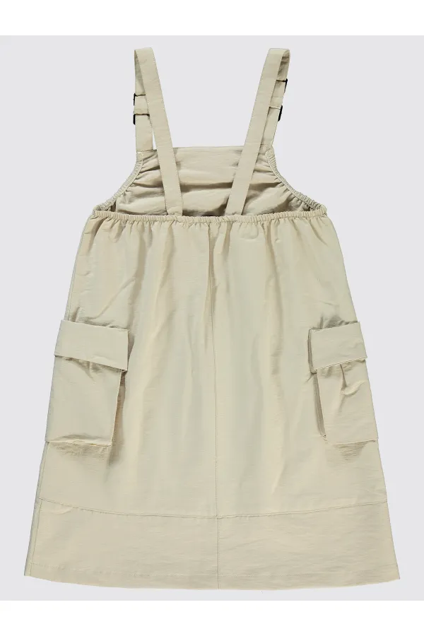 Girl's Vest and Dress 6-9 Years Beige - Package