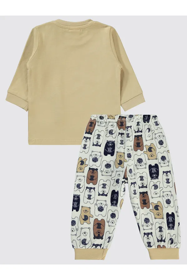 Baby Pajama Set 0-24 Months Milk Coffee - Package