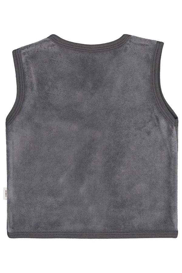 Baby Vest 0-24 Months Dark Gray - Pack