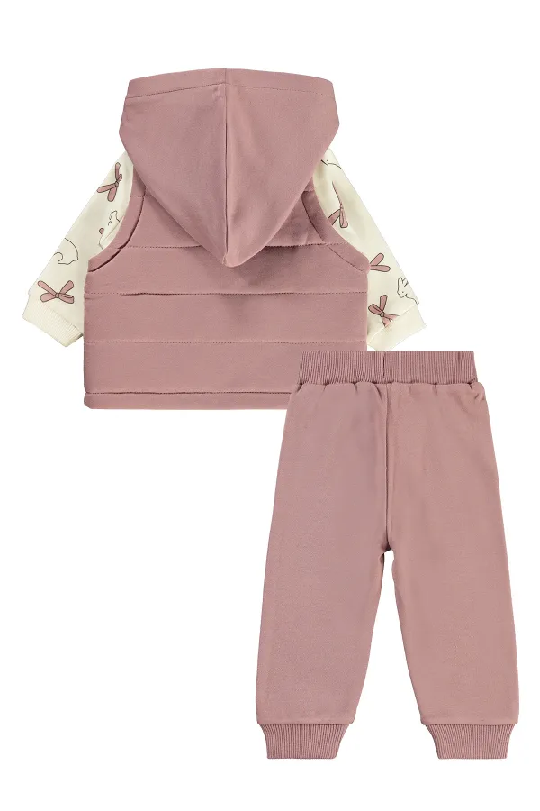 Bebek Takım 0-24 Ay Lila - Paket