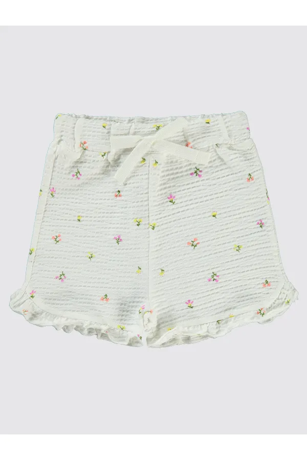 Bebek Şort 0-24 Ay Ekru - Paket