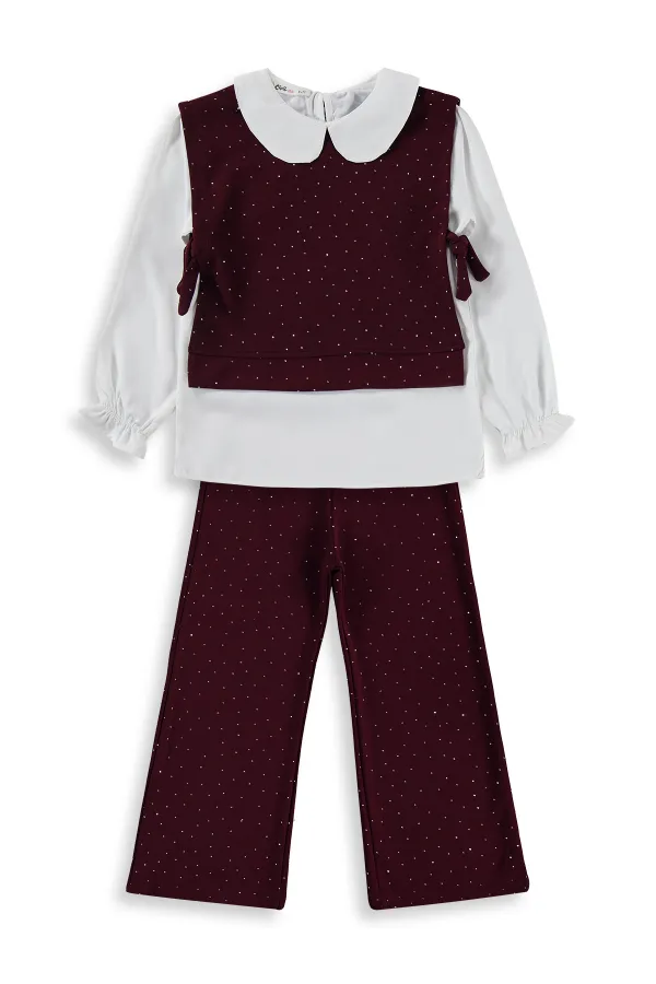 Girls' Team Set, Ages 10-13, Burgundy - Package