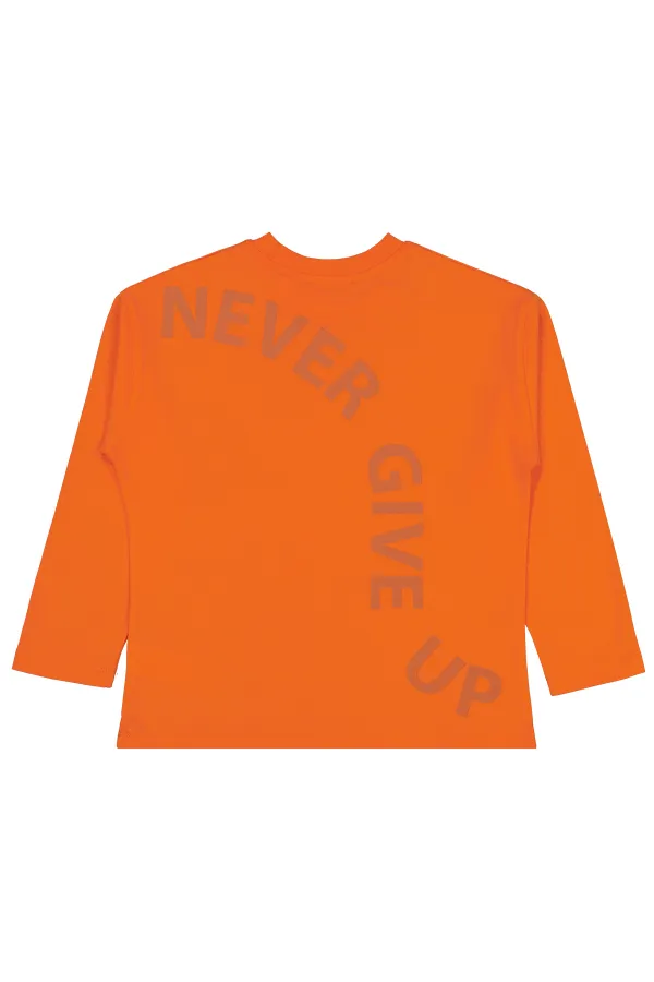 Erkek Çocuk Sweatshirt 10-13 Yaş Oranj - Paket