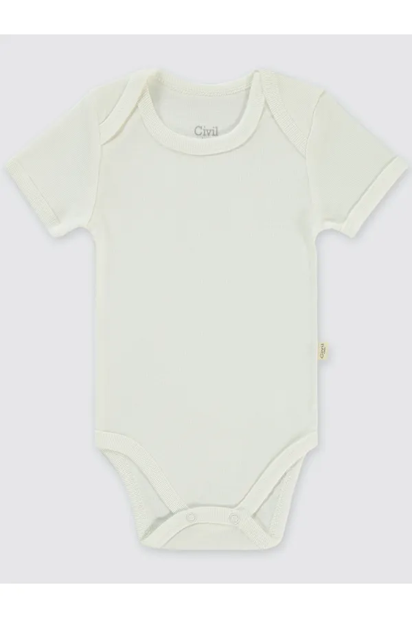 Body bébé à boutons-pression blanc 0-24 mois - Lot