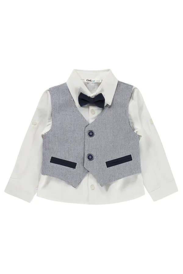 T-shirt garçon, 2-5 ans, bleu marine - Lot