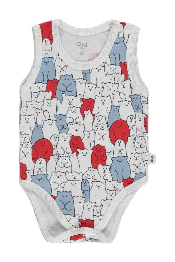 Body bébé à boutons-pression 0-24 mois, écru - Emballage