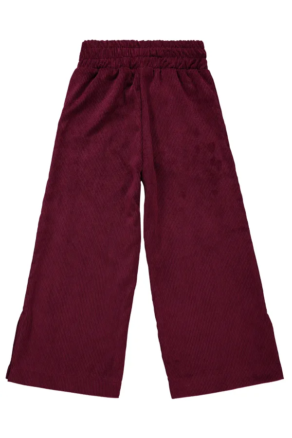 Girl Trousers 10-13 Years Old Burgundy - Package
